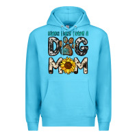Ocean Blue kinda busy being a dog mom Premium Hoodie - OliviaCreatesArt
