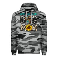Slate Camo kinda busy being a dog mom Premium Hoodie - OliviaCreatesArt