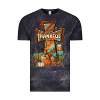 Cloud Black thankful fall cross Vintage Tee - BundleAndBundleShop