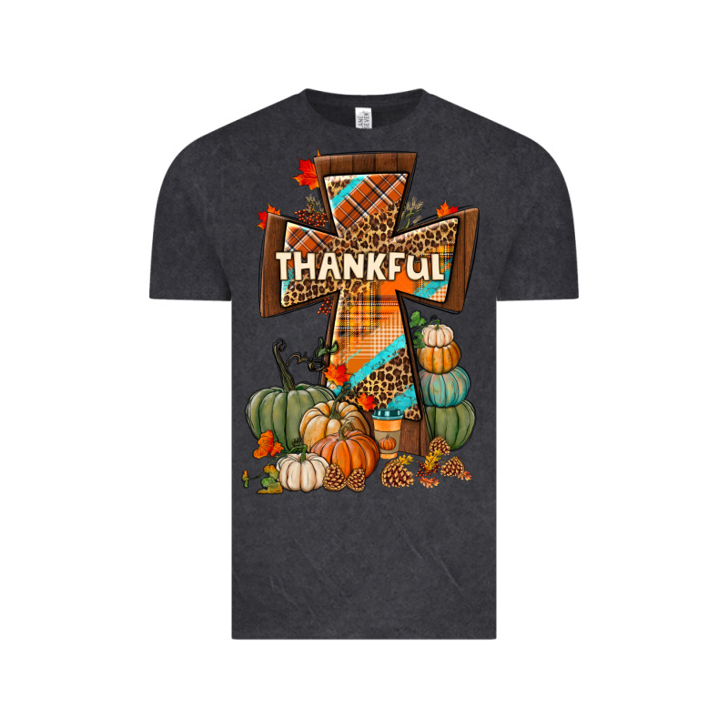 Thankful Fall Cross Vintage Tee by BundleAndBundleShop | Teevron