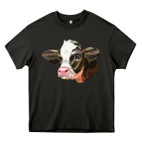 Asphalt holstein calf face Heavy Core Tee - LillyAllenDesigns