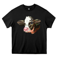 Black holstein calf face Heavy Core Tee - LillyAllenDesigns