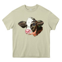Mossy holstein calf face Heavy Core Tee - LillyAllenDesigns
