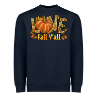 Navy Love Fall Y'all Heavyweight Sweatshirt - texasbilliewilder