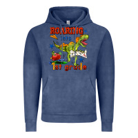Vintage Denim roaring into 1st grade Vintage Hoodie - BundleAndBundleShop