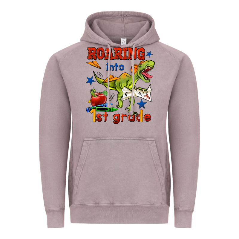 Roaring Into 1st Grade Vintage Hoodie by BundleAndBundleShop | Teevron