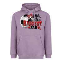 Lavender little sister biggest fan soccer Heavyweight Hoodie - FaDigitalArtStudio