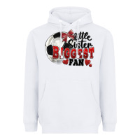White little sister biggest fan soccer Heavyweight Hoodie - FaDigitalArtStudio
