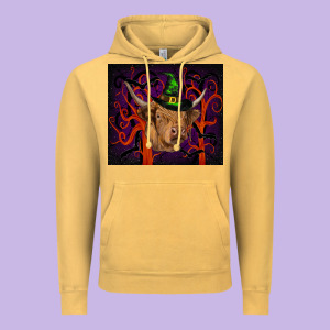 Halloween Glitter Highland Cow Tumbler Vintage Hoodie Designed By Ranaportraitstore