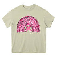 Mossy breast cancer awareness rainbow Heavy Core Tee - Jasminsmagicworld