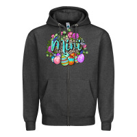 Charcoal Heather Easter Mini Happy Easter Day Zipper Hoodie - CowGirlArtShop