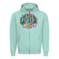 Seafoam Easter Mini Happy Easter Day Zipper Hoodie - CowGirlArtShop