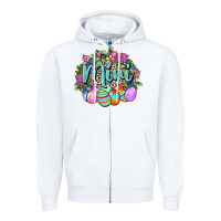 White Easter Mini Happy Easter Day Zipper Hoodie - CowGirlArtShop