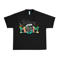 Black fishing mom Urban Heavy Tee - LillyAllenDesigns