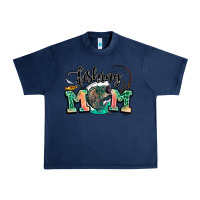 Navy fishing mom Urban Heavy Tee - LillyAllenDesigns
