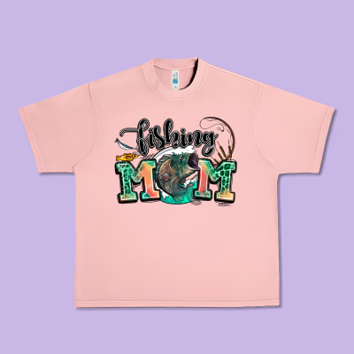 Fishing Mom Urban Heavy Tee Designed By Lillyallendesigns