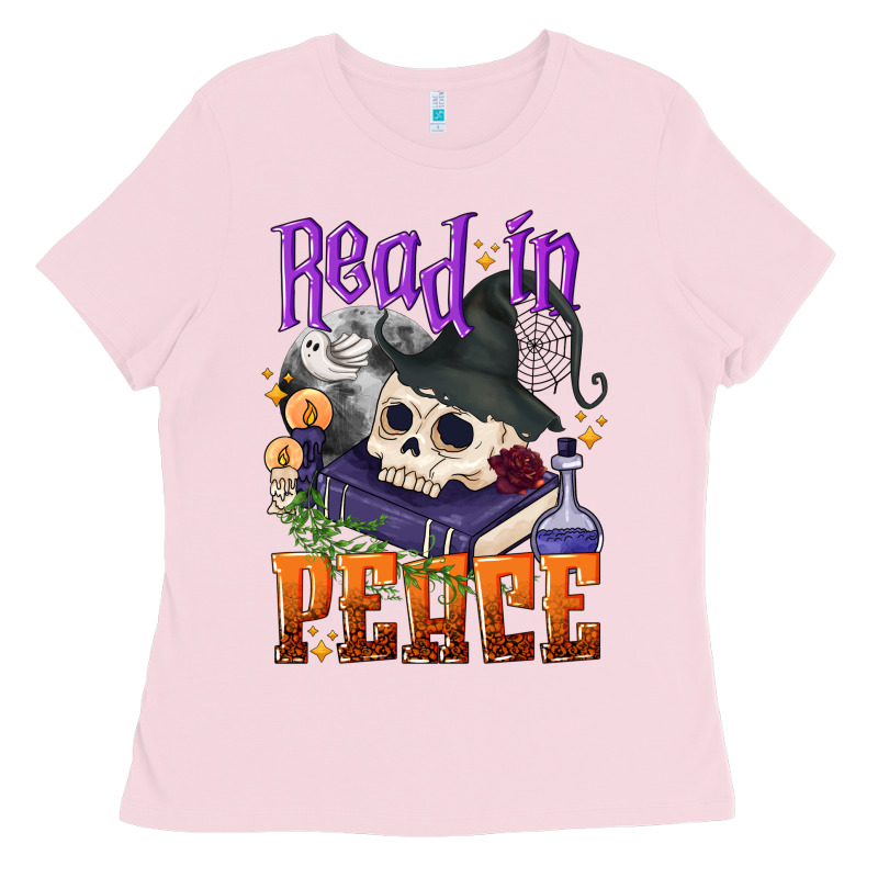 Read In Peace Halloween Ladies Tee by NancyCooperArtShop | Teevron