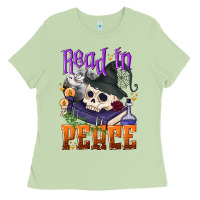 Matcha Read in peace Halloween Ladies Tee - NancyCooperArtShop