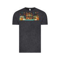 Vintage Black just a girl who loves fall libbey glass Vintage Tee - BundleAndBundleShop