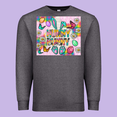 Hunny Bunny And Egg Easter Tumbler Premium Sweatshirt Designed By Bundleandbundleshop