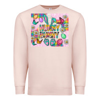 Pale Pink Hunny Bunny And Egg Easter Tumbler Premium Sweatshirt - BundleAndBundleShop