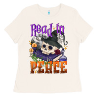Bone Read in peace Halloween Ladies Tee - NancyCooperArtShop