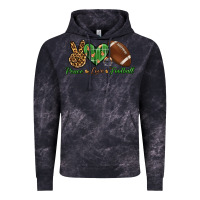 Cloud Black peace love football Vintage Hoodie - BundleAndBundleShop