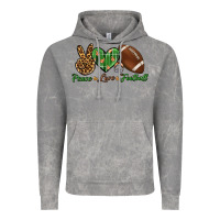 Cloud Rock peace love football Vintage Hoodie - BundleAndBundleShop