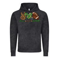 Vintage Black peace love football Vintage Hoodie - BundleAndBundleShop