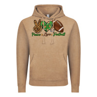Vintage Coffee peace love football Vintage Hoodie - BundleAndBundleShop