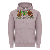 Vintage Zinc peace love football Vintage Hoodie - BundleAndBundleShop