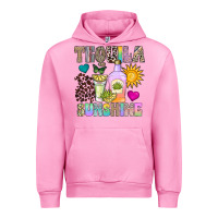 Fuchsia Pink Tequila Sunshine Urban Hoodie - CowhideDigitalArt