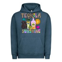 Pigment Midnight Navy Tequila Sunshine Urban Hoodie - CowhideDigitalArt