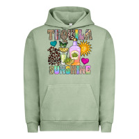 Pigment Oil Green Tequila Sunshine Urban Hoodie - CowhideDigitalArt