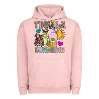 Pigment Salmon Tequila Sunshine Urban Hoodie - CowhideDigitalArt