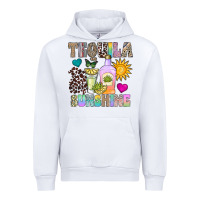 White Tequila Sunshine Urban Hoodie - CowhideDigitalArt