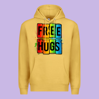 Free Hugs Premium Hoodie Designed By Oliviacreatesart