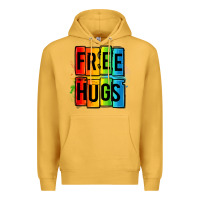 Mustard free hugs Premium Hoodie - OliviaCreatesArt