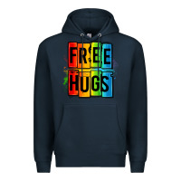 Navy free hugs Premium Hoodie - OliviaCreatesArt