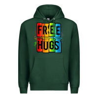 Sports Green free hugs Premium Hoodie - OliviaCreatesArt