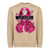Mushroom Warrior Breast Cancer with boxing gloves Heavyweight Sweatshirt - NancyCooperArtShop