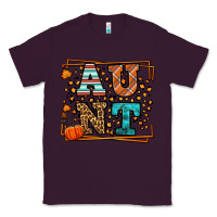 Plum Autumn Leopard Aunt Classic Tee - LillyAllenDesigns