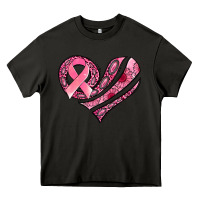 Asphalt breast cancer awareness heart Heavy Core Tee - Jasminsmagicworld