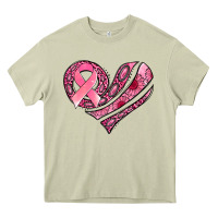 Mossy breast cancer awareness heart Heavy Core Tee - Jasminsmagicworld