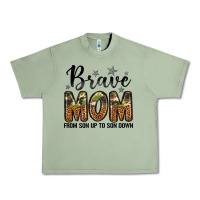 Oil Green brave mom from son up to son down Urban Heavy Tee - LillyAllenDesigns