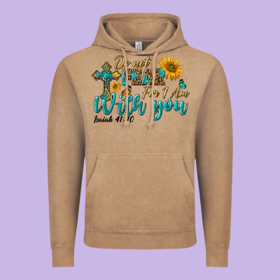 Do Not Fear For I Am With You Vintage Hoodie Designed By Bundleandbundleshop