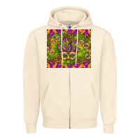 Sandshell Mardi Gras masks and coins tumbler Zipper Hoodie - HowdyJamesFarm