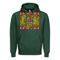 Mardi Gras Masks And Coins Tumbler Zipper Hoodie | Teevron