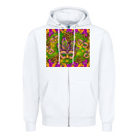 White Mardi Gras masks and coins tumbler Zipper Hoodie - HowdyJamesFarm