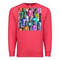 Cardinal colorful nail polish seamless pattern bbs Premium Sweatshirt - BundleAndBundleShop